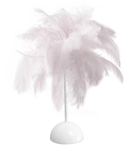 Feather Lamp,Lamps for Night Stands,Nightstand Lamp, Bedroom Table Lamp, Decorations for Bedroom, Mother'S Day Gifts(White)