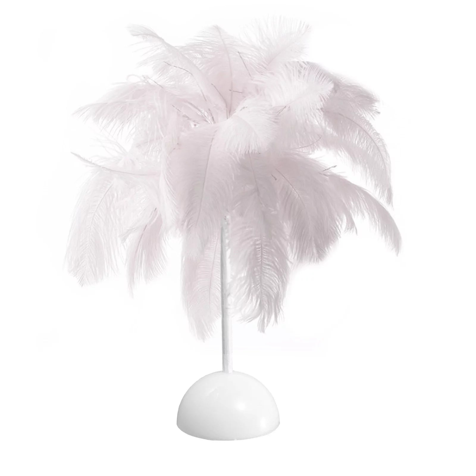 Feather Lamp,Lamps for Night Stands,Nightstand Lamp, Bedroom Table Lamp, Decorations for Bedroom, Mother'S Day Gifts(White)