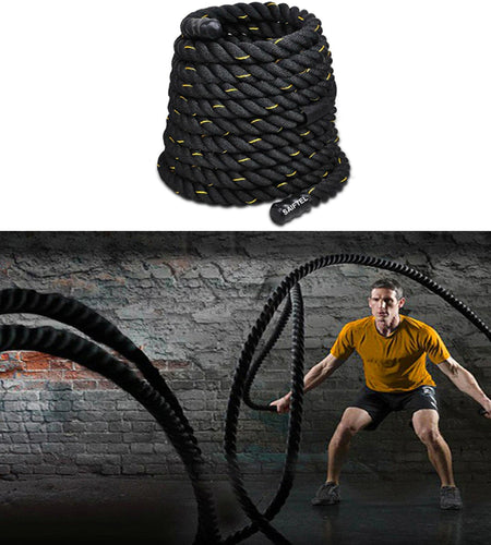 9M Fitness Heavy Undulation Battle Rope Home Workout Strength Training Rope Skipping Slimming Bodybuilding Gym Sport Equipment