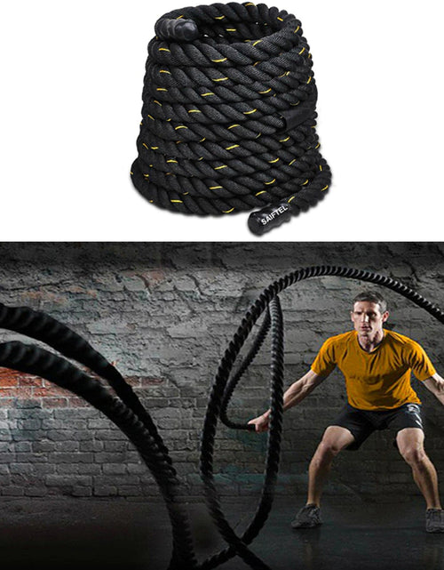 Load image into Gallery viewer, 9M Fitness Heavy Undulation Battle Rope Home Workout Strength Training Rope Skipping Slimming Bodybuilding Gym Sport Equipment
