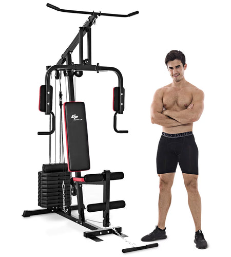 Multifunction Cross Trainer Workout Machine Strength Training Fitness Exercise