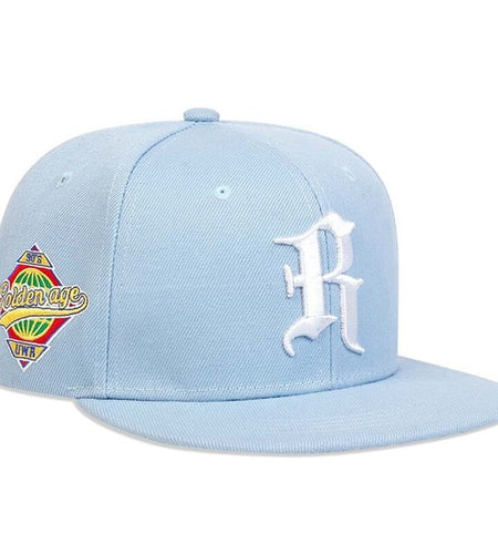 Gothic Letter R Embroidery Hip-Hop Hats Spring and Autumn Outdoor Adjustable Casual Baseball Caps Sunscreen Hat