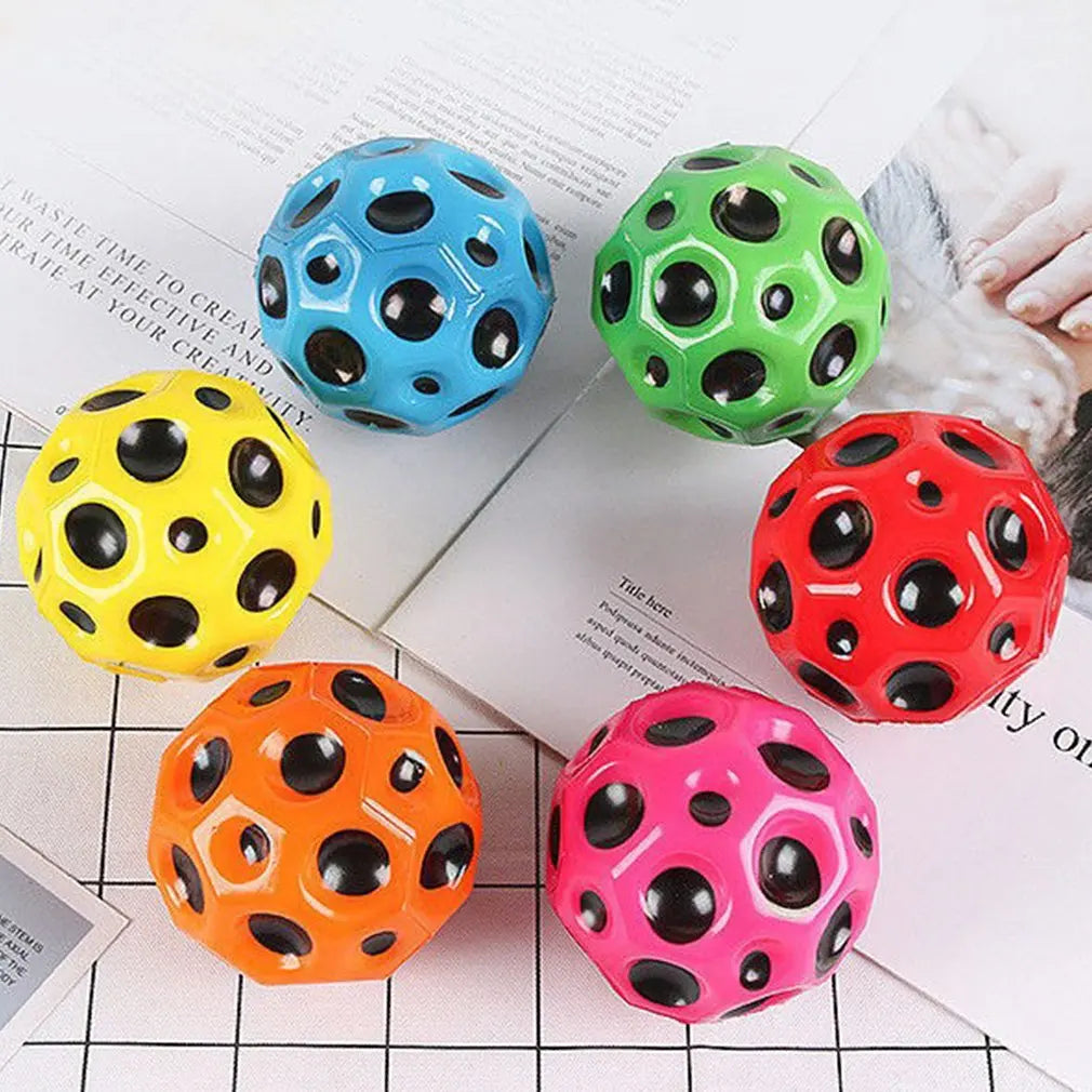 1/3Pcs/Lot High Bounce Moon Ball Interaction Bouncy Ball Soft Flash Ball Jumping Rubber Ball for Children Kids Outdoor Beach Toy