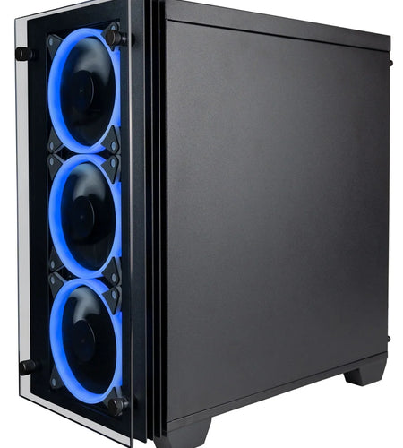 Stratos Micro Gaming Desktop - NVIDIA Geforce RTX 3070, AMD Ryzen 7 5700X, 32GB DDR4 RAM, 512GB Nvme SSD + 2TB HDD, Wifi, Windows 11 Home - Gamer Computer