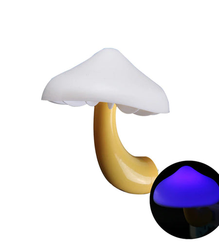 LED Night Lights Mushroom Shape Automatic Sensor Toilet Bedroom Decor Wall Lamps Light-Control Sensor Bedroom Light