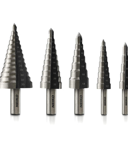 10198A Step Drill Bit Set | 5 Piece | Metric/Mm | High Speed Steel
