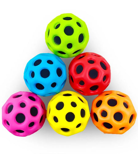 1/3Pcs/Lot High Bounce Moon Ball Interaction Bouncy Ball Soft Flash Ball Jumping Rubber Ball for Children Kids Outdoor Beach Toy