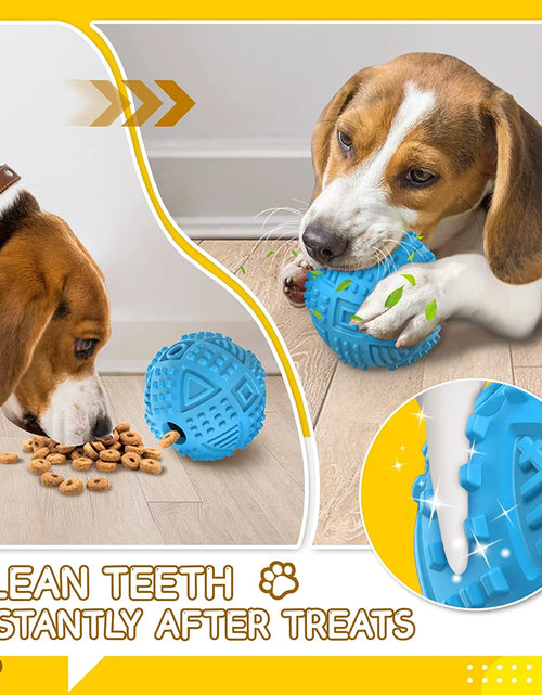 Load image into Gallery viewer, Dog Balls Treat Dispensing Dog Toys, Dog Toys for Aggressive Chewers Large Breed, Squeaky Dog Chew Toys for Large Dogs, Natural Rubber Dog Puzzle Toys, Tough IQ Dog Treat Balls
