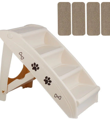 Foldable Dog Ramp Pet Stairs Steps for Smaller Pickup Travel Ladder MAX 100 Lbs