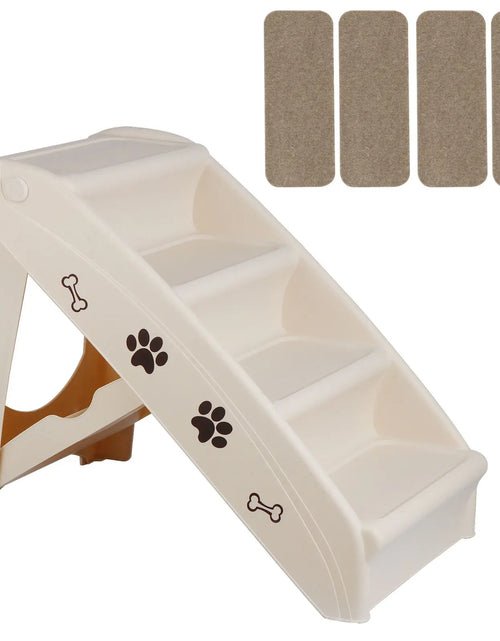 Load image into Gallery viewer, Foldable Dog Ramp Pet Stairs Steps for Smaller Pickup Travel Ladder MAX 100 Lbs
