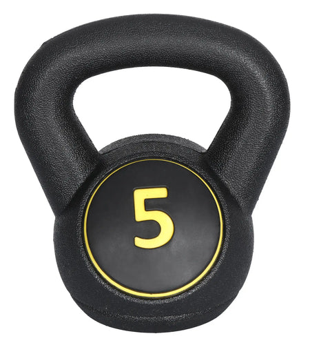 3-Piece Kettlebell Set Fitness Strength Training Exercise with Base Home Gym