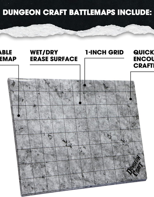 Load image into Gallery viewer, Battlemaps Board Game, Battle Mat for Dungeons and Dragons, Double-Sided Gloss Laminated DND Mat, Wet and Dry Erase Board, Table Top Games (City Pack, 24&quot;X33&quot;/1&quot; Grid)
