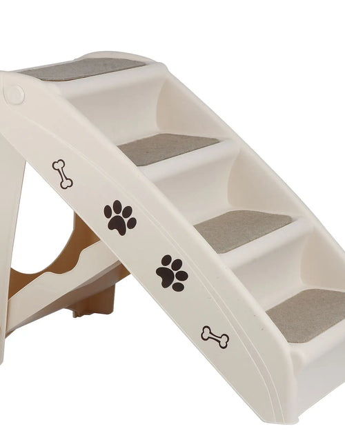 Load image into Gallery viewer, Foldable Dog Ramp Pet Stairs Steps for Smaller Pickup Travel Ladder MAX 100 Lbs
