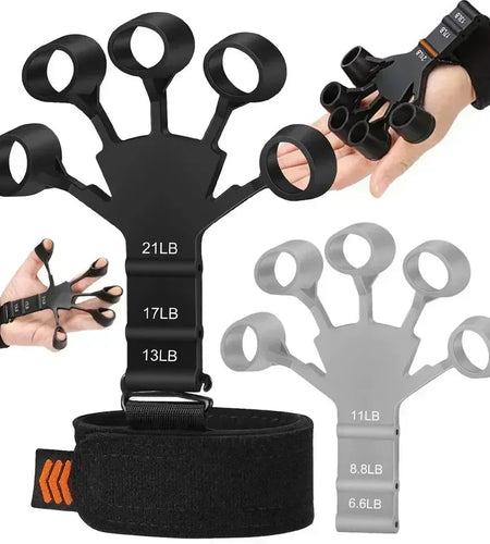 Silicone Grip Training and Exercise Finger Exercise Stretcher Hand Strengthener Arthritis Grip Trainer Hand Brush Expander Grips