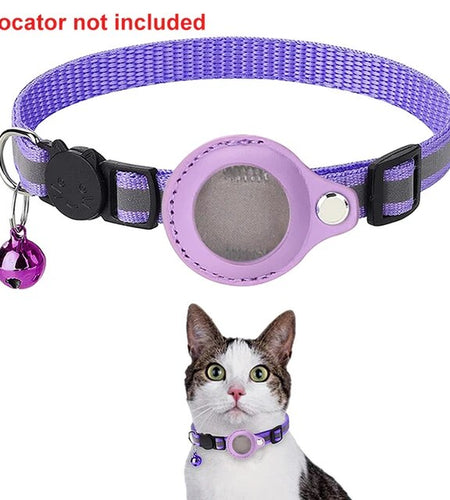 Anti-Lost Pet Cat Collar for the Apple Airtag Protective Tracker anti Lost Positioning Collar Waterproof Reflective Pet Collars