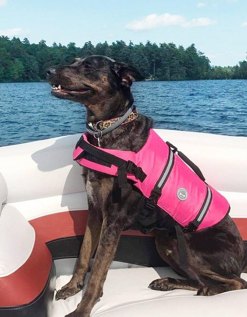 Load image into Gallery viewer, Ripstop Dog Life Vest, Reflective &amp; Adjustable Life Jacket for Dogs with Rescue Handle for Swimming &amp; Boating
