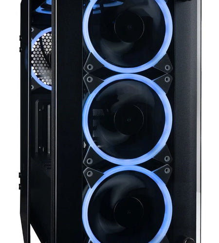 Stratos Micro Gaming Desktop - NVIDIA Geforce RTX 3070, AMD Ryzen 7 5700X, 32GB DDR4 RAM, 512GB Nvme SSD + 2TB HDD, Wifi, Windows 11 Home - Gamer Computer